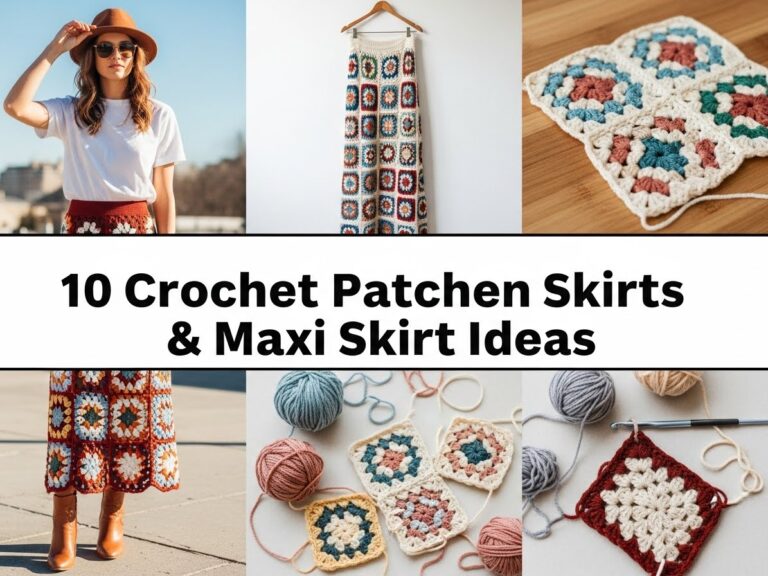 Crochet Patchwork Skirts & Maxi Skirt Ideas