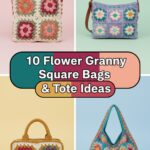 Flower Granny Square Bags & Tote Ideas