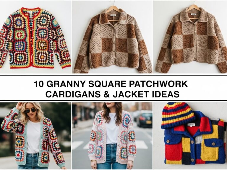 Granny Square Patchwork Cardigans & Jacket Ideas