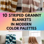 Striped Granny Blankets in Modern Color Palettes