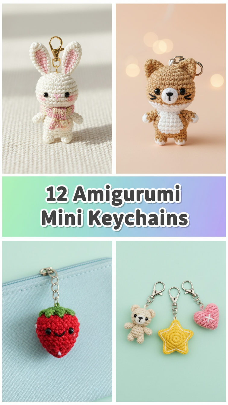Amigurumi Mini Keychains Ideas