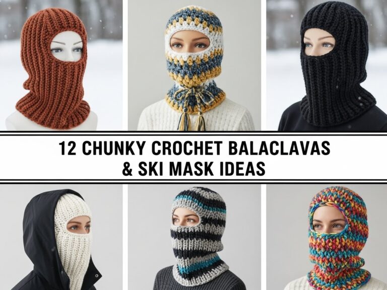 Chunky Crochet Balaclavas & Ski Mask Ideas