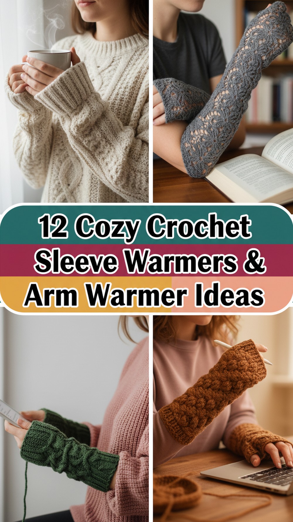 Cozy Crochet Sleeve Warmers & Arm Warmer Ideas