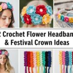 Crochet Flower Headbands & Festival Crown Ideas