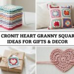 Crochet Heart Granny Square Ideas for Gifts & Decor