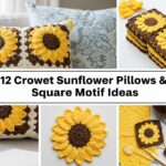 Crochet Sunflower Pillows & Square Motif Ideas
