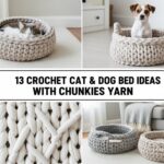 Crochet Cat & Dog Bed Ideas with Chunky Yarn