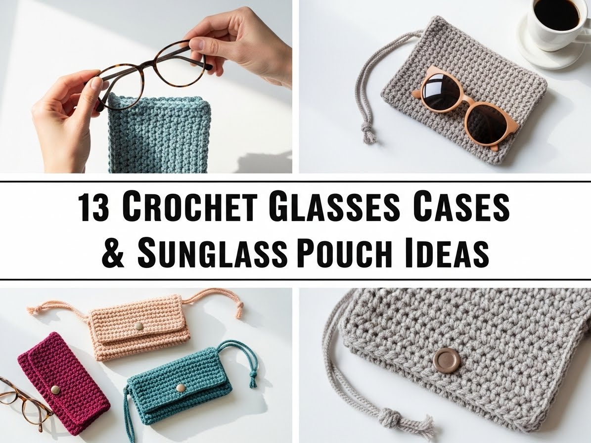 Crochet Glasses Cases & Sunglass Pouch Ideas