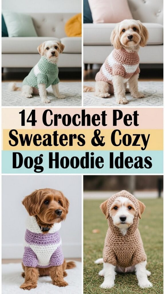 Crochet Pet Sweaters & Cozy Dog Hoodie Ideas