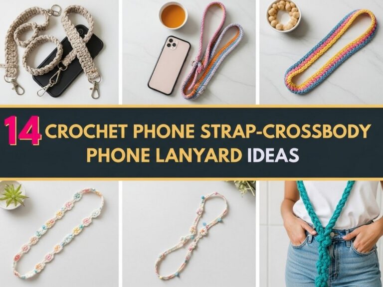 Crochet Phone Strap-Crossbody Phone Lanyard Ideas