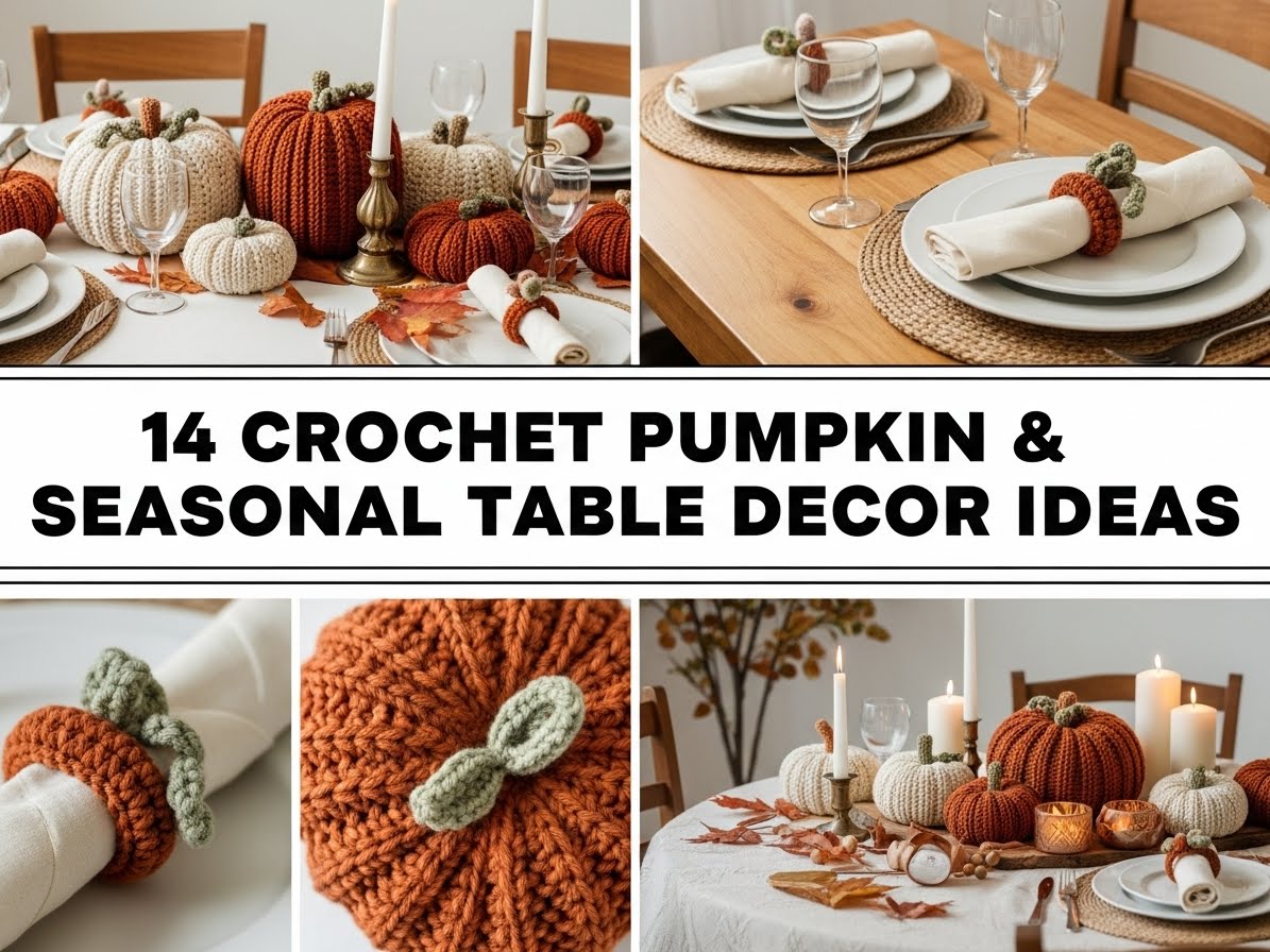 Crochet Pumpkin & Seasonal Table Decor Ideas