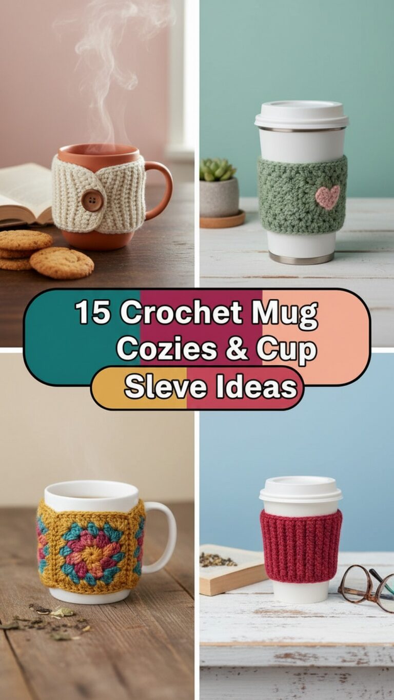 Crochet Mug Cozies & Cup Sleeve Ideas
