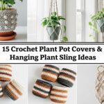 Crochet Plant Pot Covers & Hanging Plant Sling Ideas