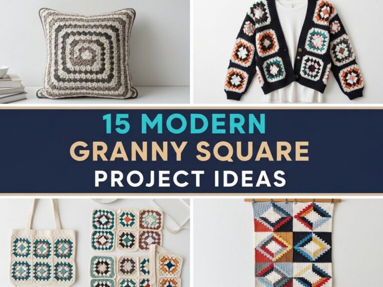 Modern Granny Square Project Ideas