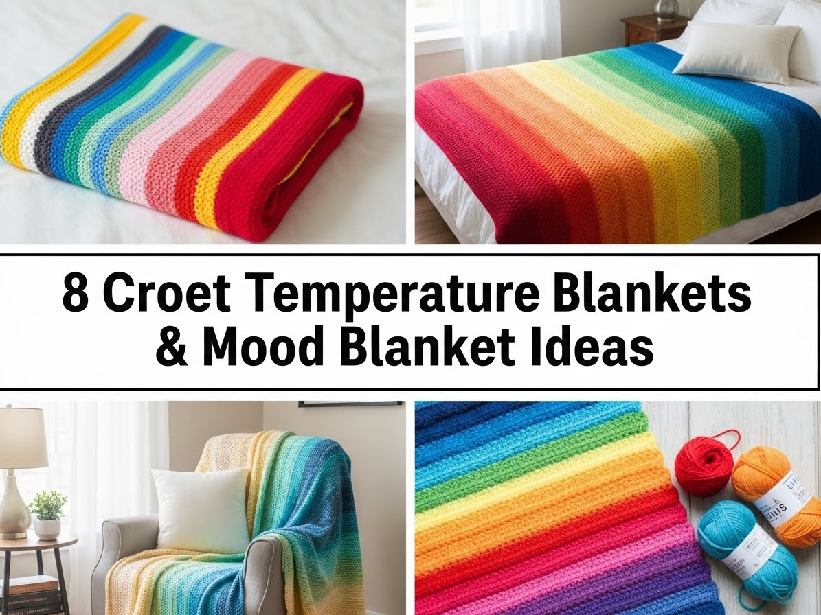 Crochet Temperature Blankets & Mood Blanket Ideas