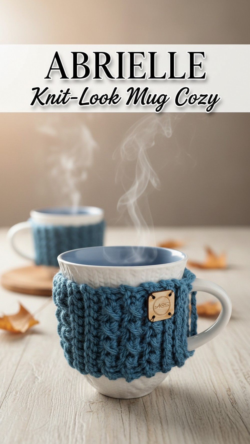 Abrielle Knit-Look Mug Cozy