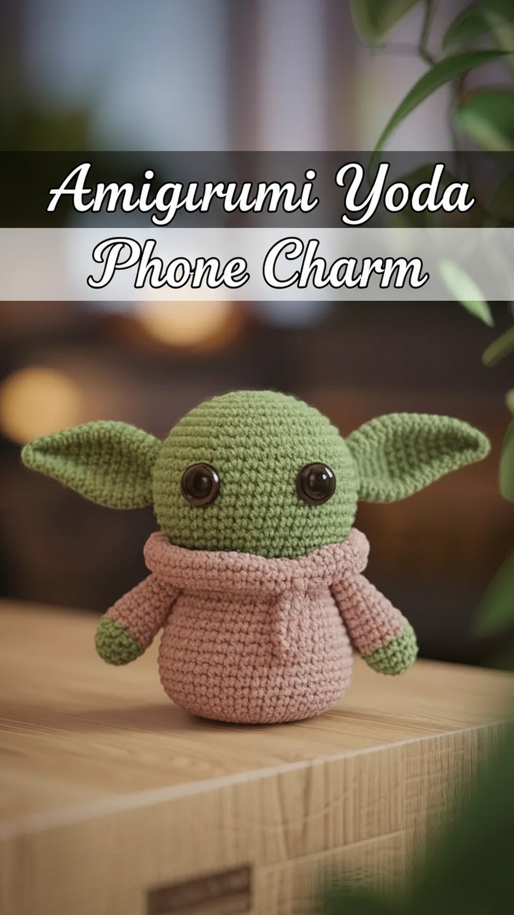 Amigurumi Yoda Phone Charm