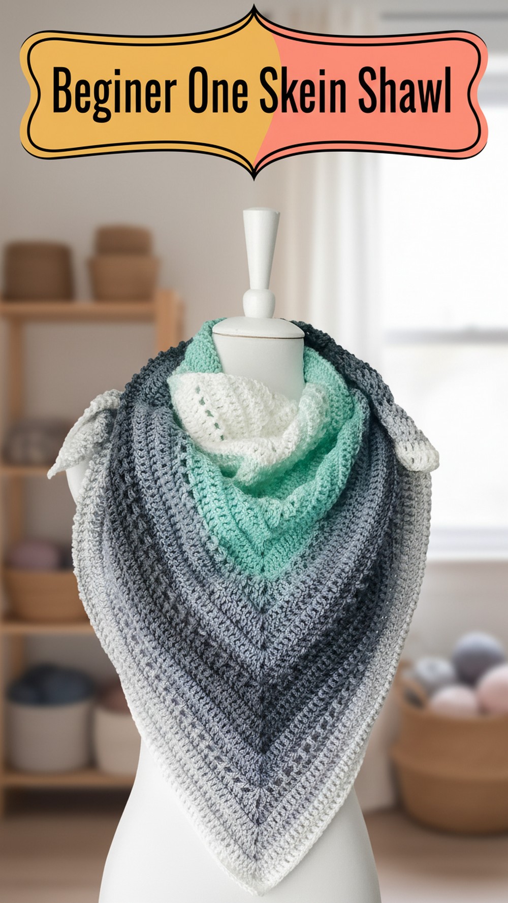 Beginner One Skein Shawl