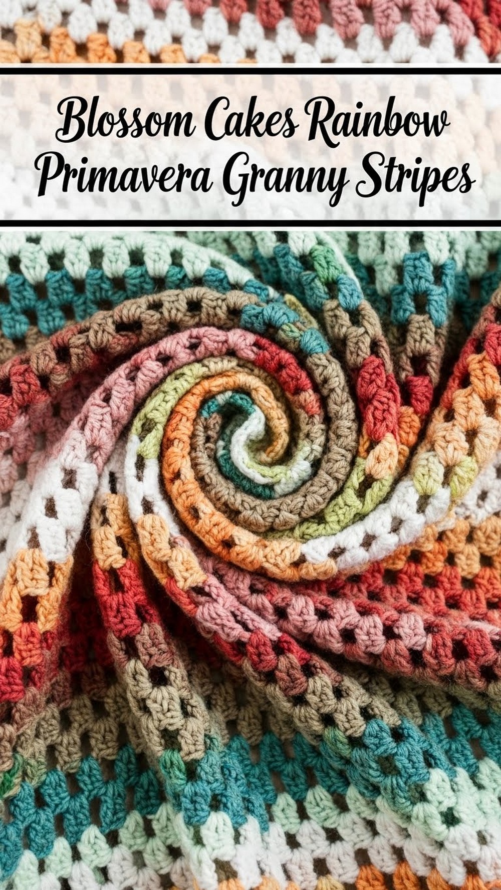 Blossom Cakes Rainbow Primavera Granny Stripes