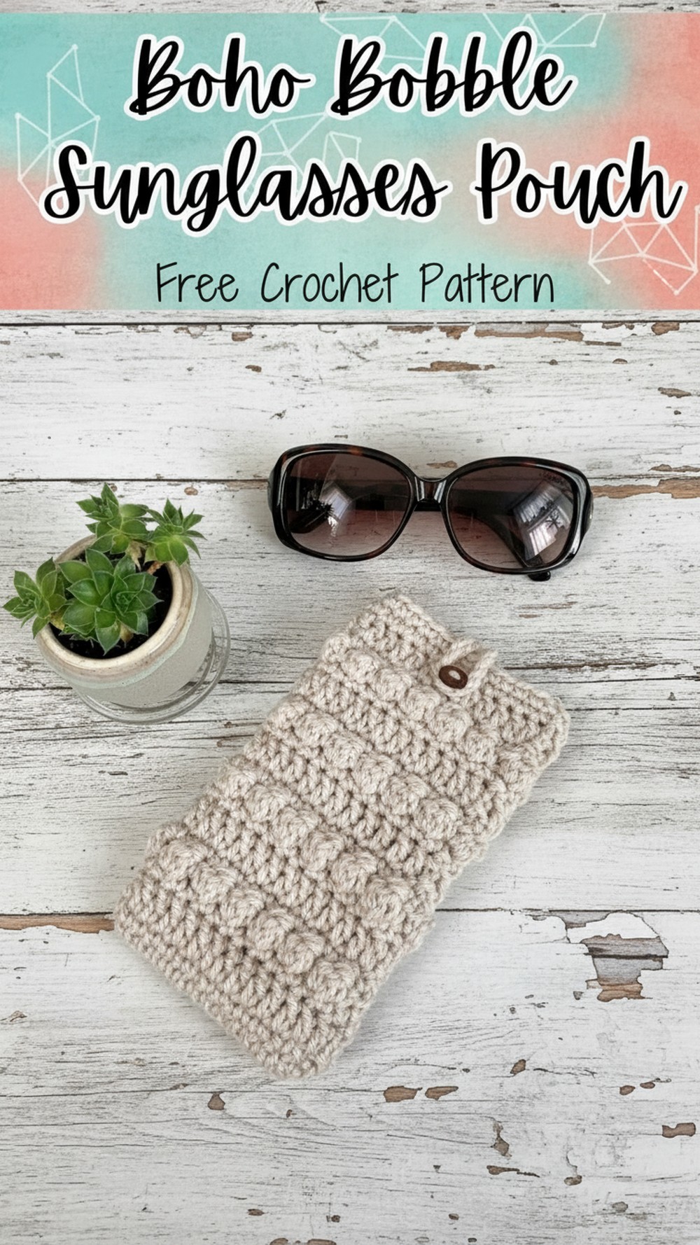 Boho Bobble Sunglasses Pouch