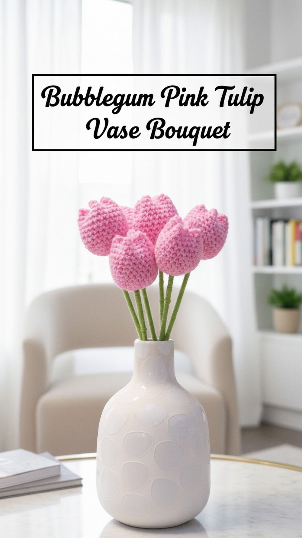 Bubblegum Pink Tulip Vase Bouquet