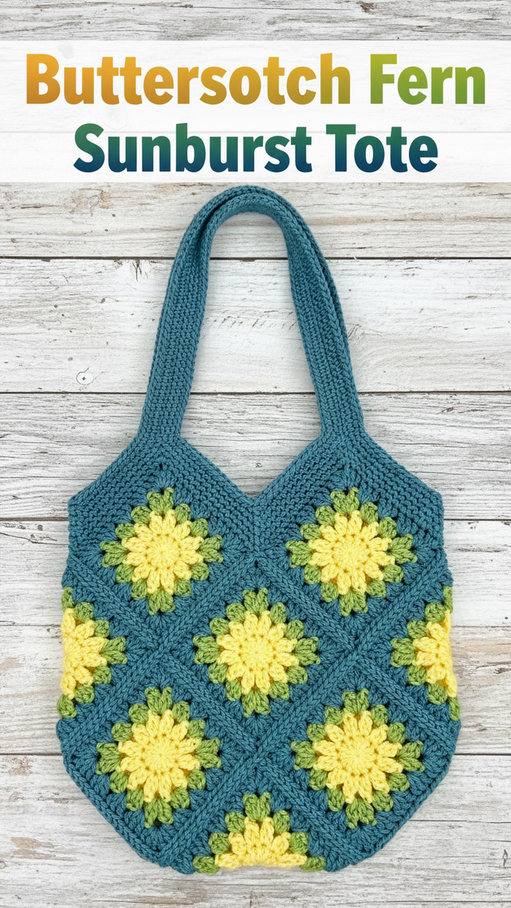 Butterscotch Fern Sunburst Tote