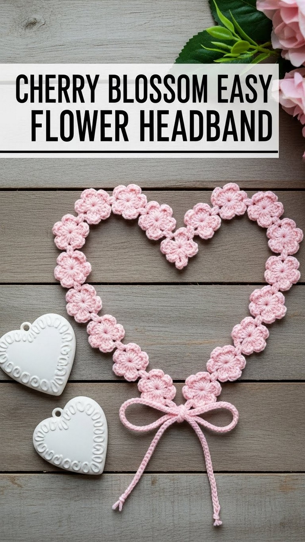 Cherry Blossom Easy Flower Headband