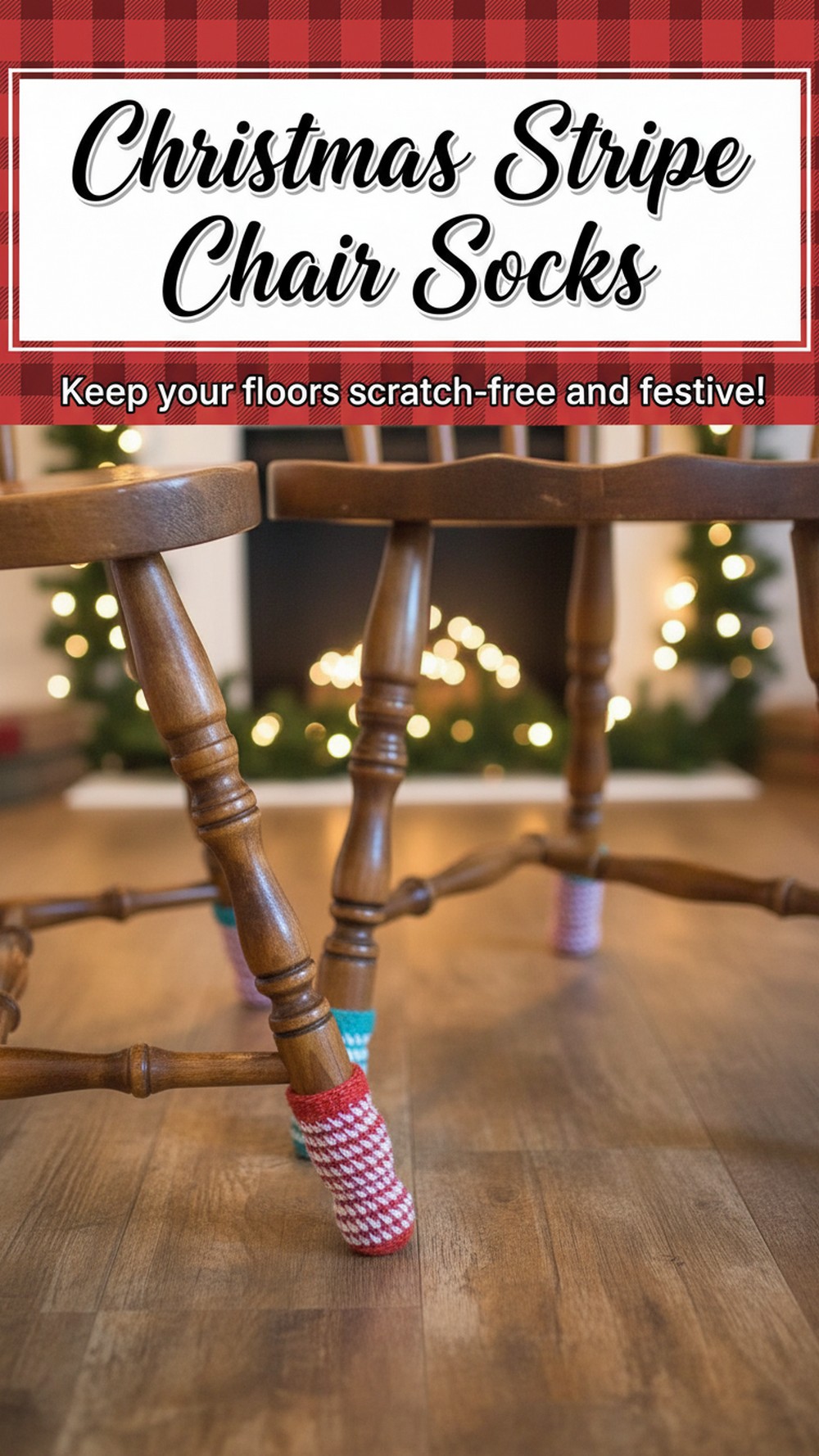 Christmas Stripe Chair Socks