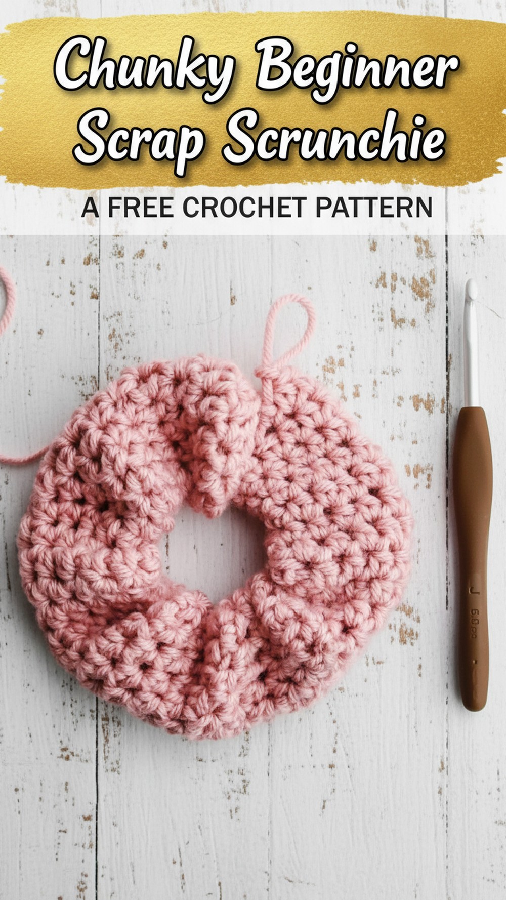 Chunky Beginner Scrap Scrunchie