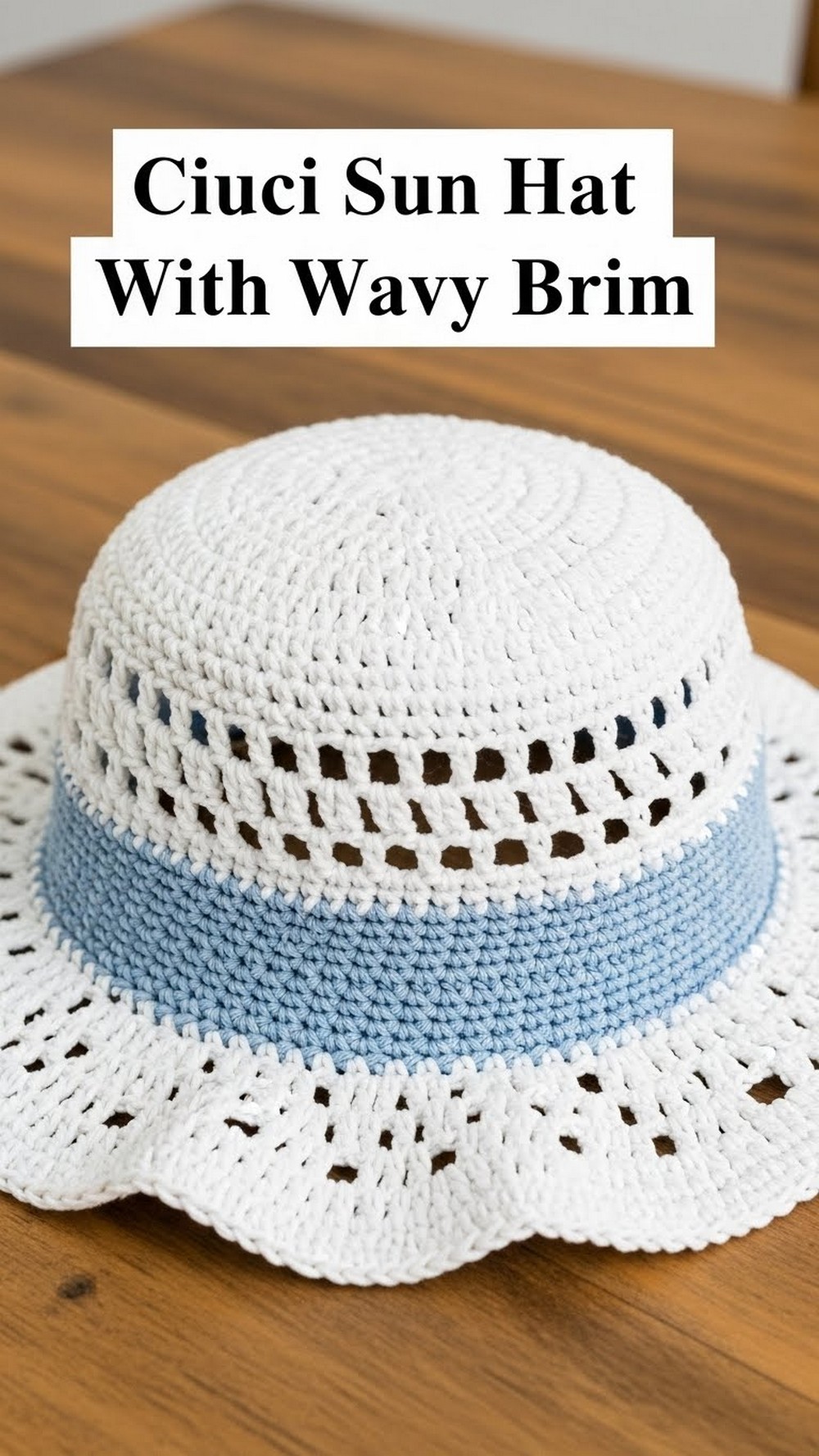 Ciuci Sun Hat With Wavy Brim