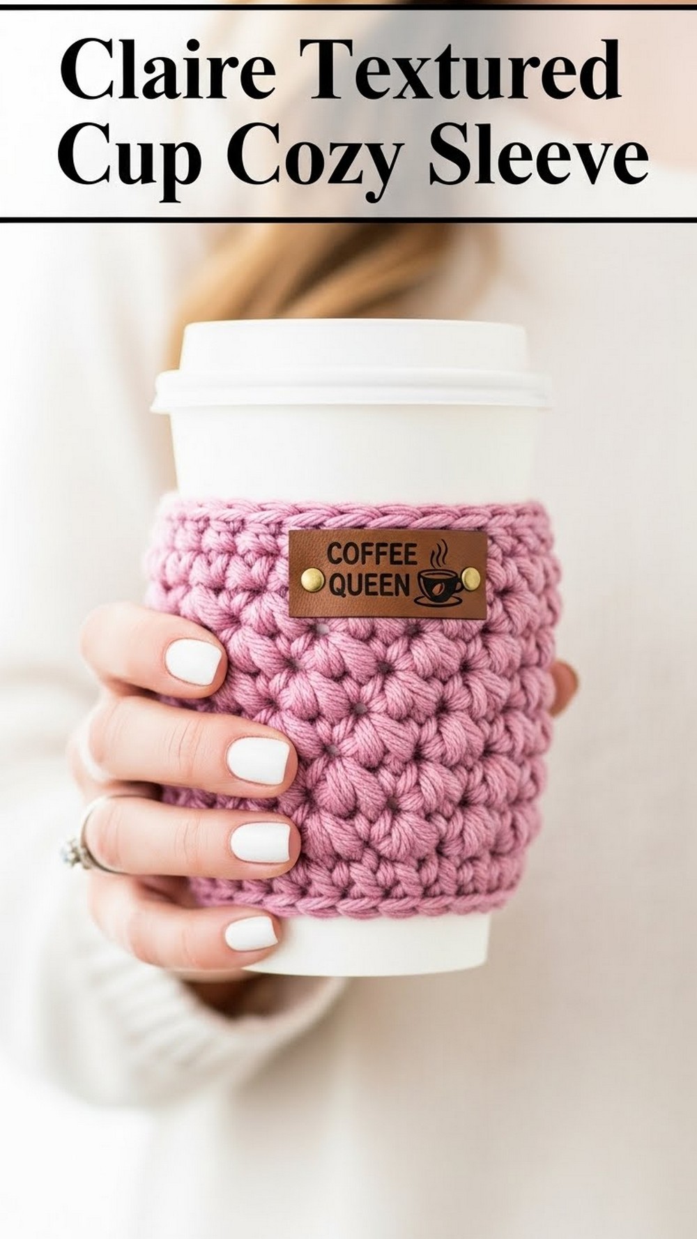 Claire Textured Cup Cozy Sleeve