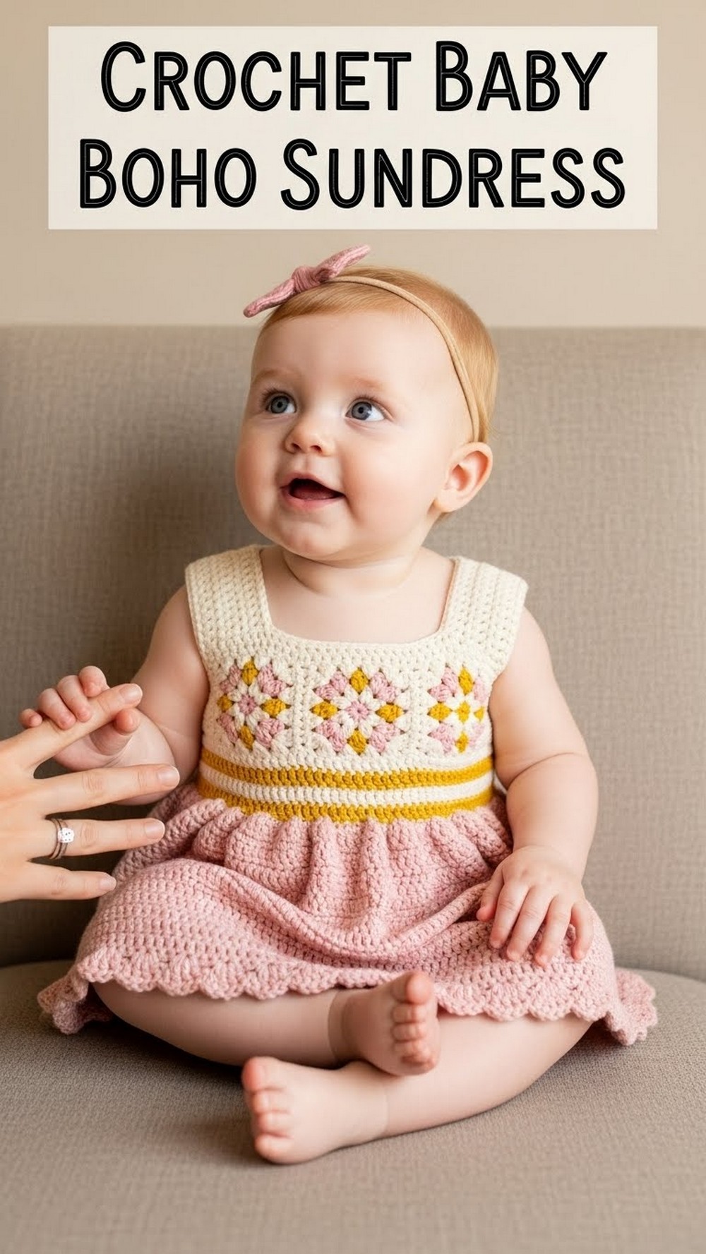 Crochet Baby Boho Sundress