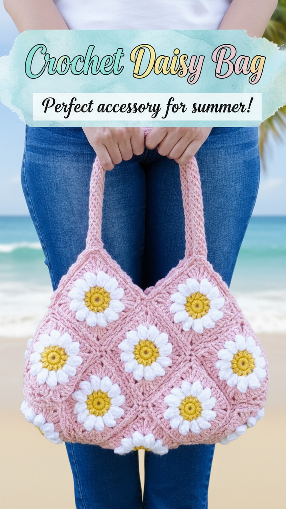 Crochet Daisy Bag