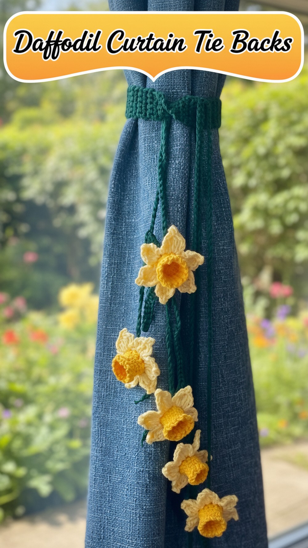 Daffodil Curtain Tie Backs