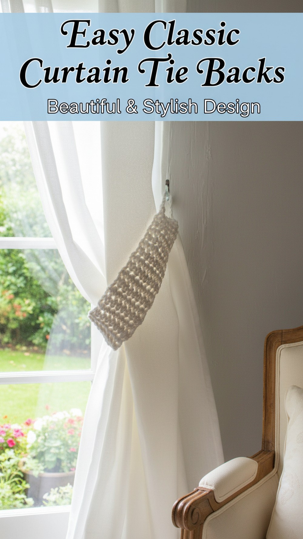 Easy Classic Curtain Tie Backs