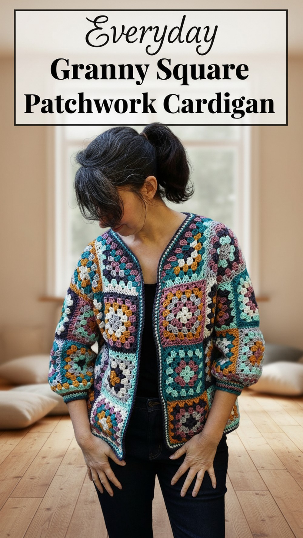 Everyday Granny Square Patchwork Cardigan