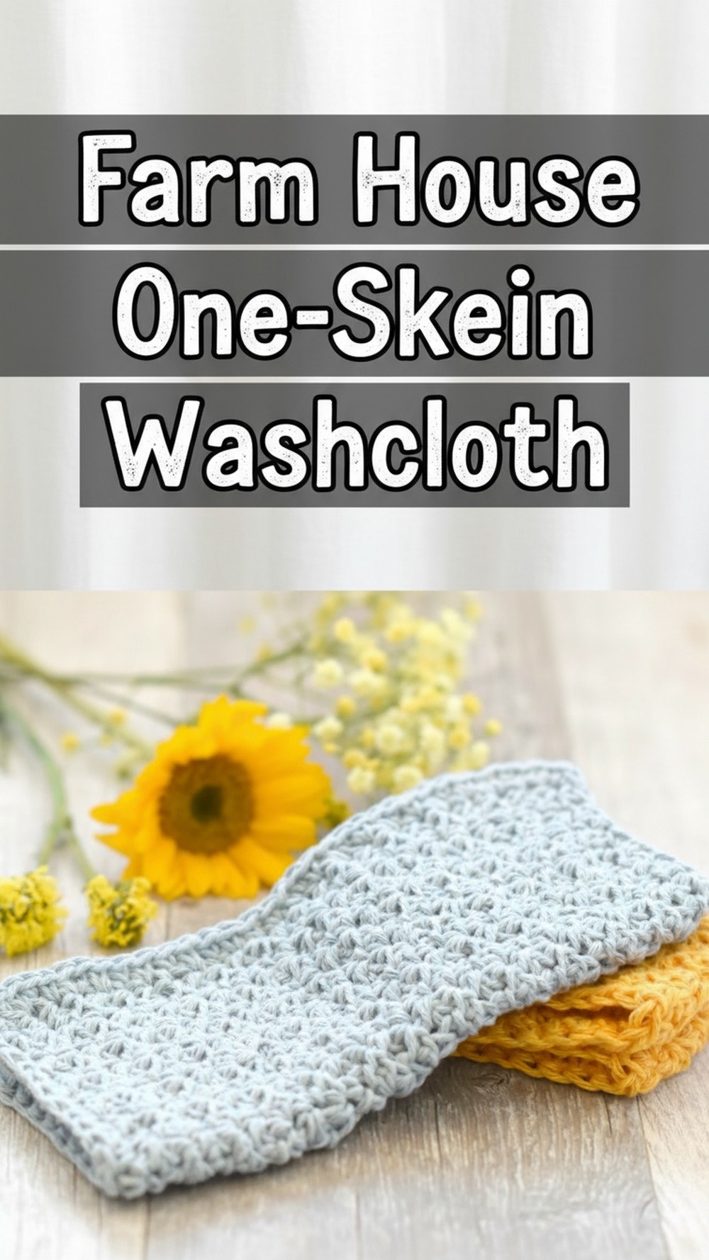 Farm House One-Skein Washcloth