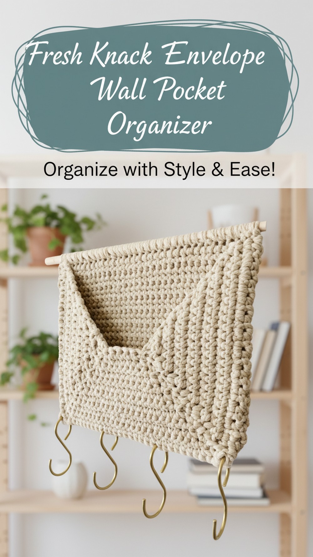 Fresh Knack Envelope Wall Pocket Organizer