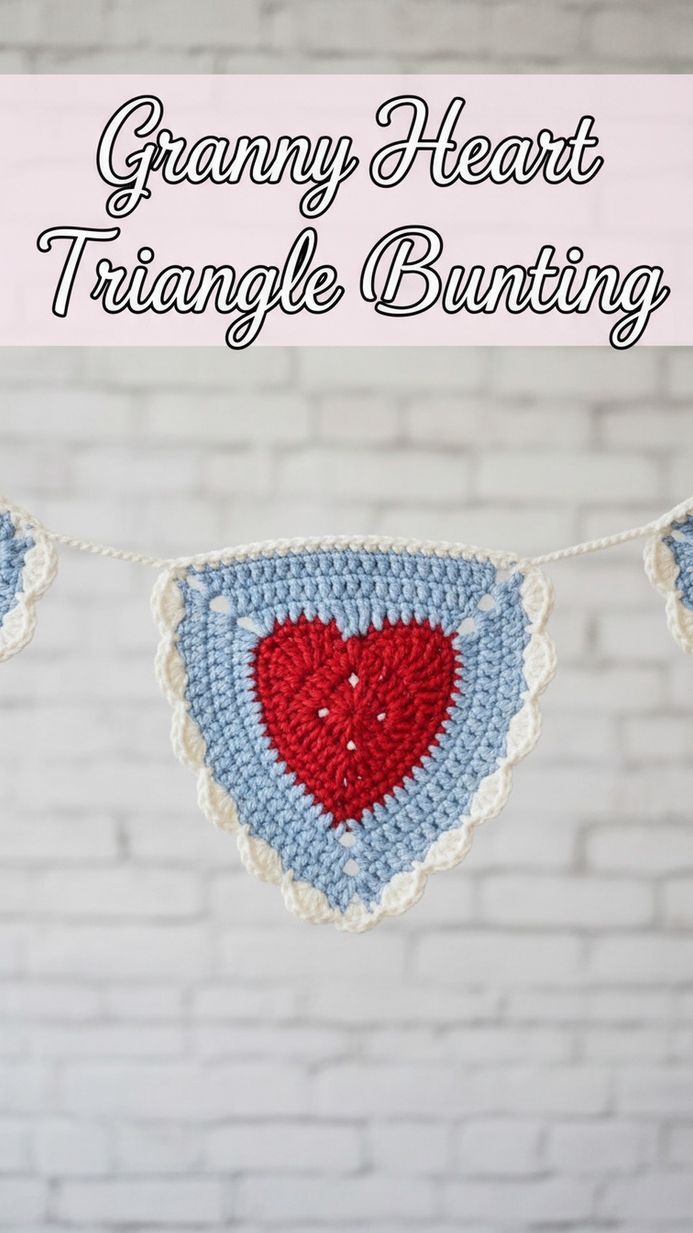 Granny Heart Triangle Bunting