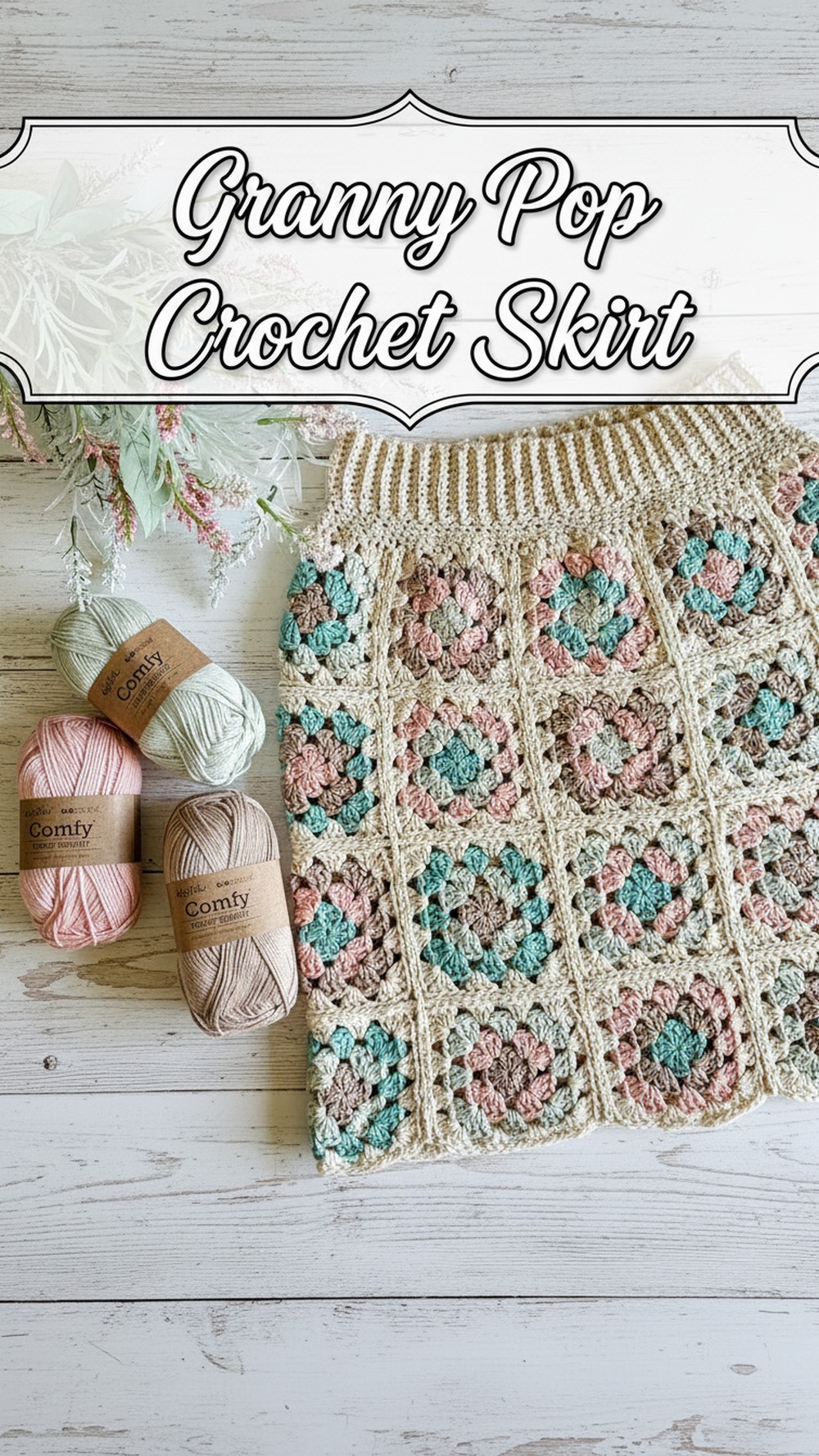 Granny Pop Crochet Skirt