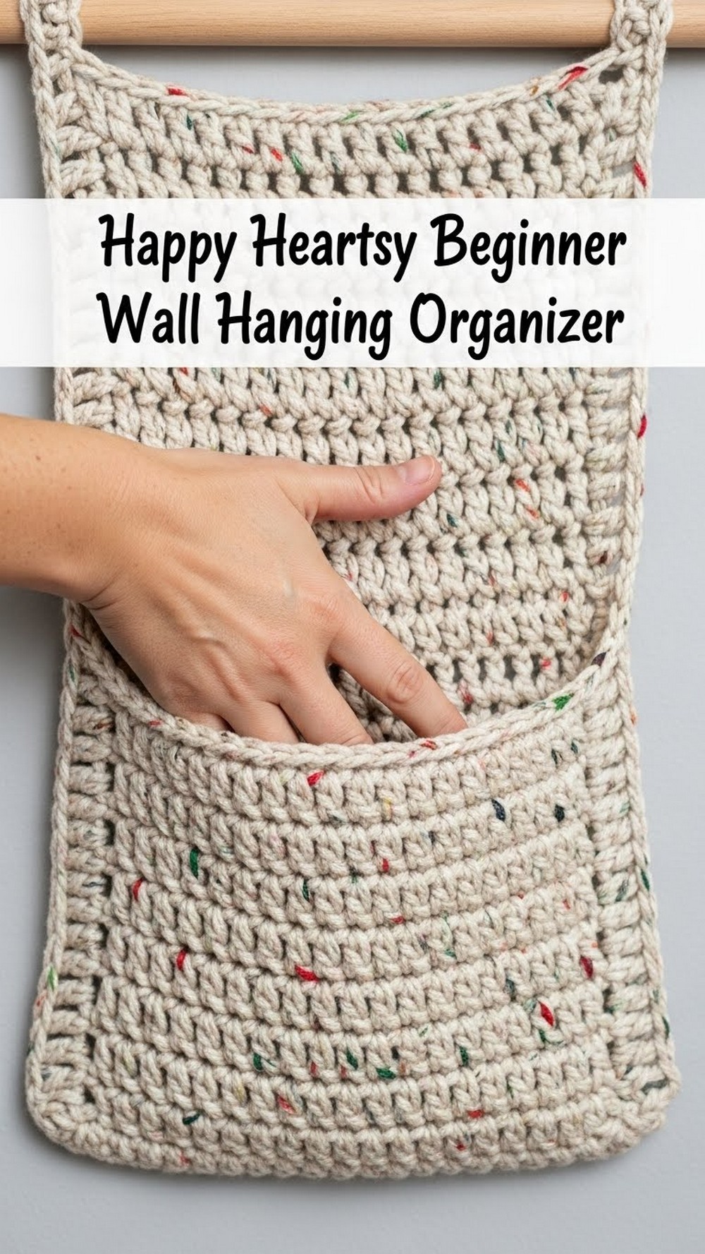Happy Heartsy Beginner Wall Hanging Organizer