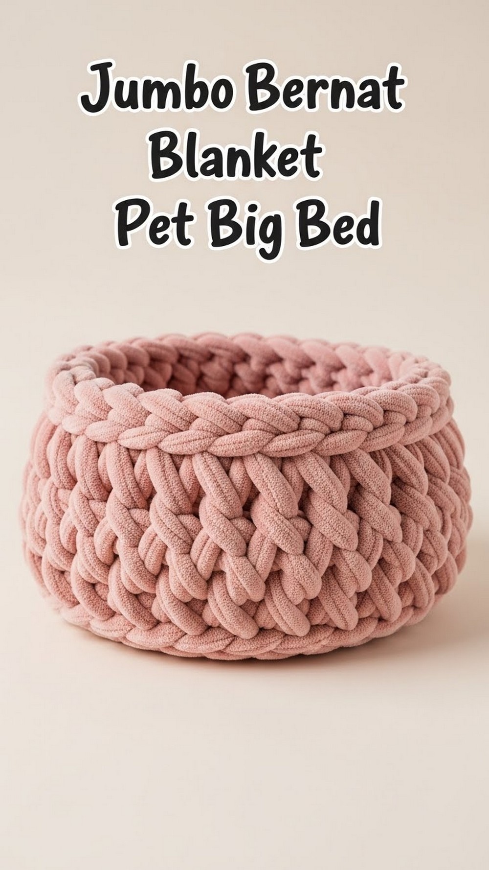 Jumbo Bernat Blanket Pet Big Bed