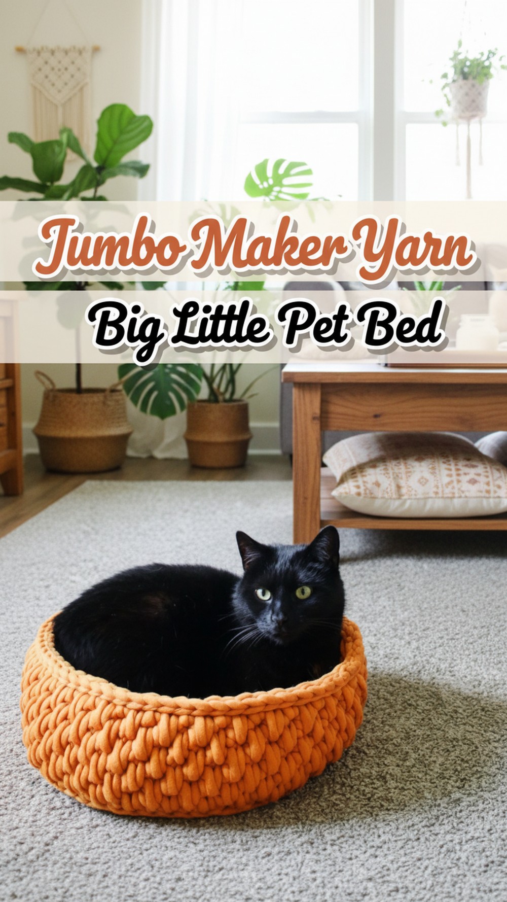 Jumbo Maker Yarn Big Little Pet Bed