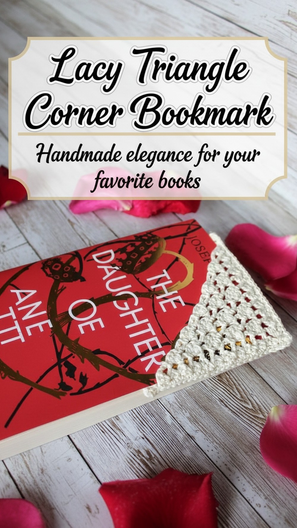 Lacy Triangle Corner Bookmark