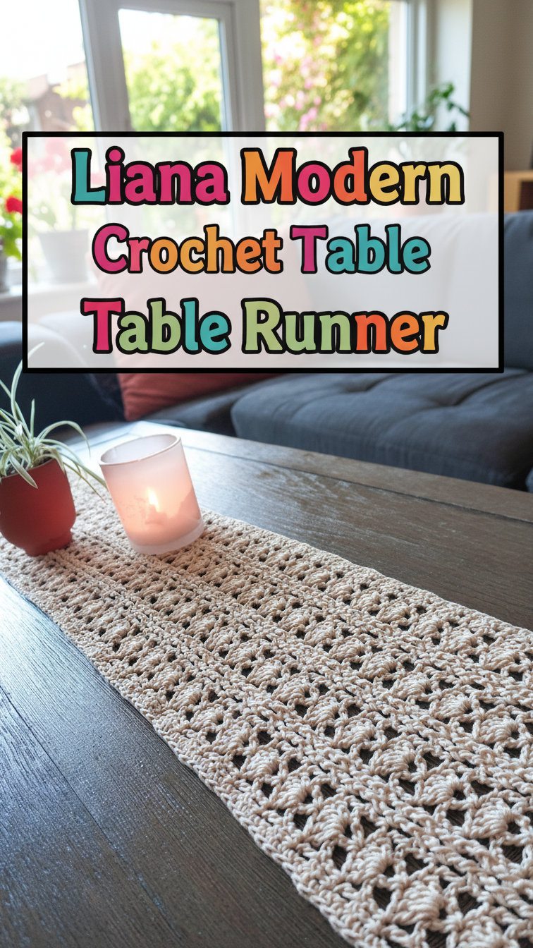 Liana Modern Crochet Table Runner