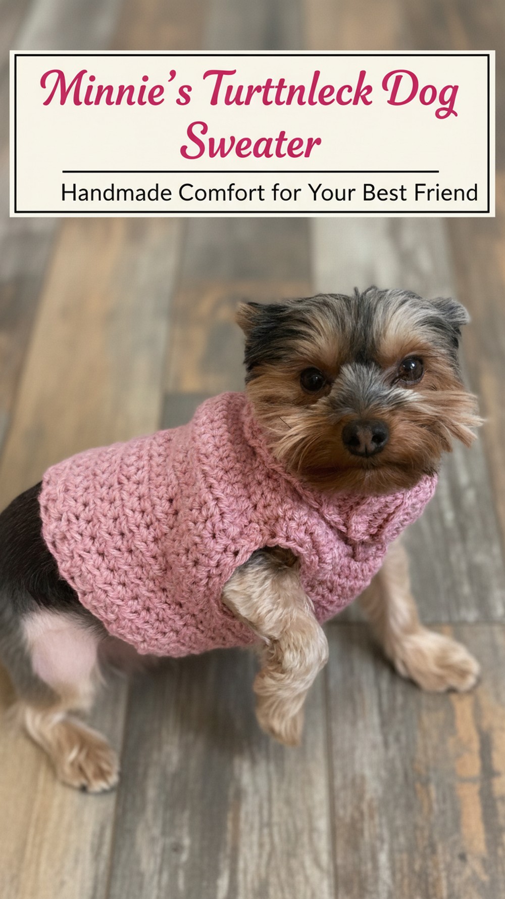 Minnie’s Turtleneck Dog Sweater