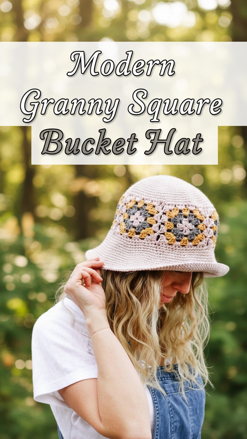 Modern Granny Square Bucket Hat