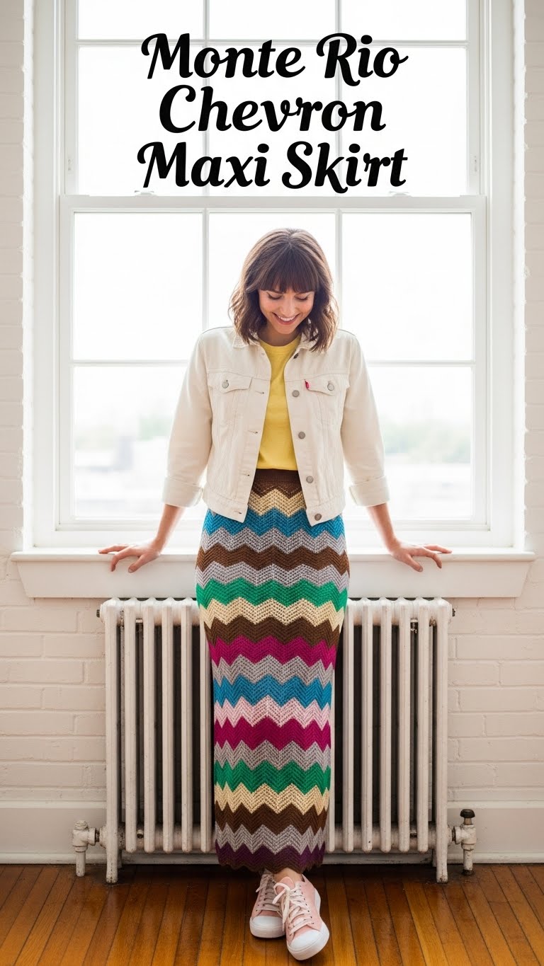Monte Rio Chevron Maxi Skirt
