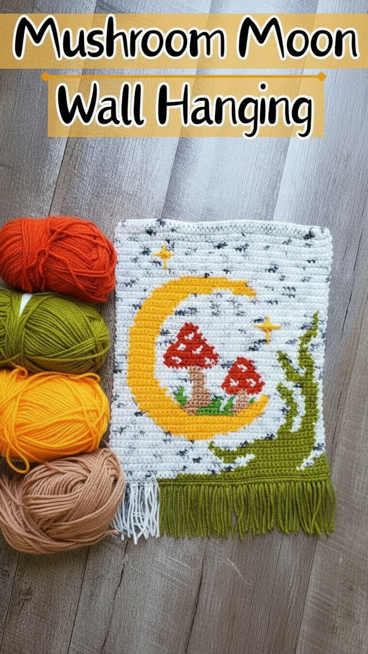 Mushroom Moon Wall Hanging