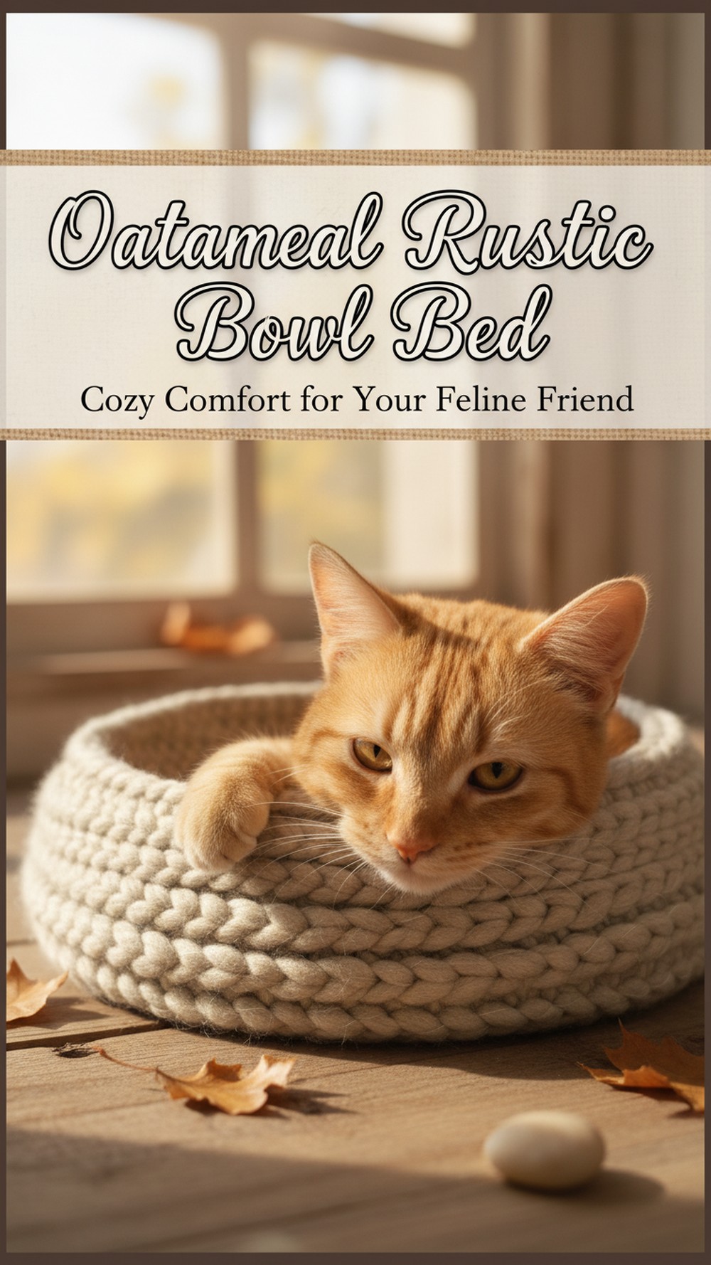 Oatmeal Rustic Bowl Bed